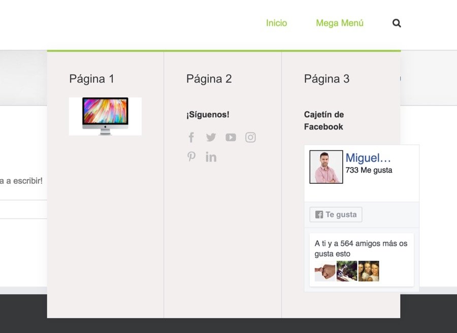 Cómo crear un mega menú en el Theme Avada para WordPress WordPress y
