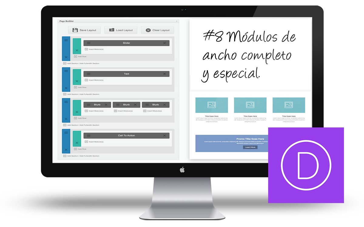 Curso Divi - Módulos ancho completo y especial