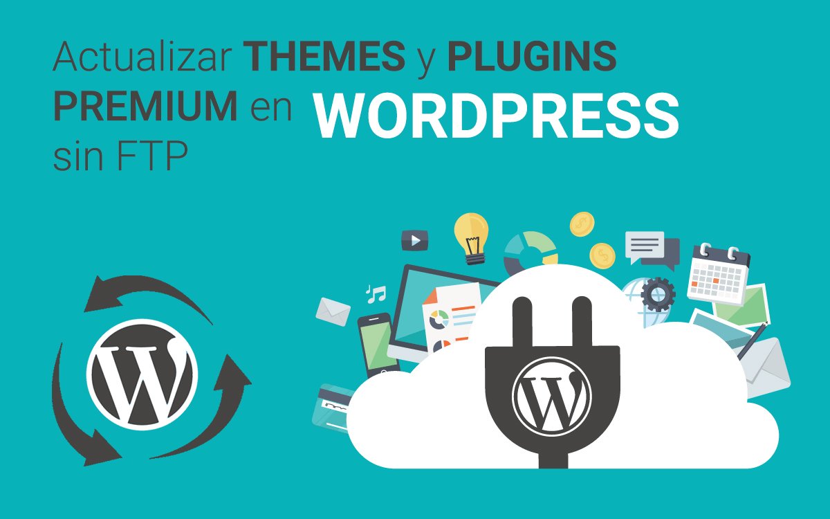 Actualizar themes y plugins premium en wordpress sin FTP
