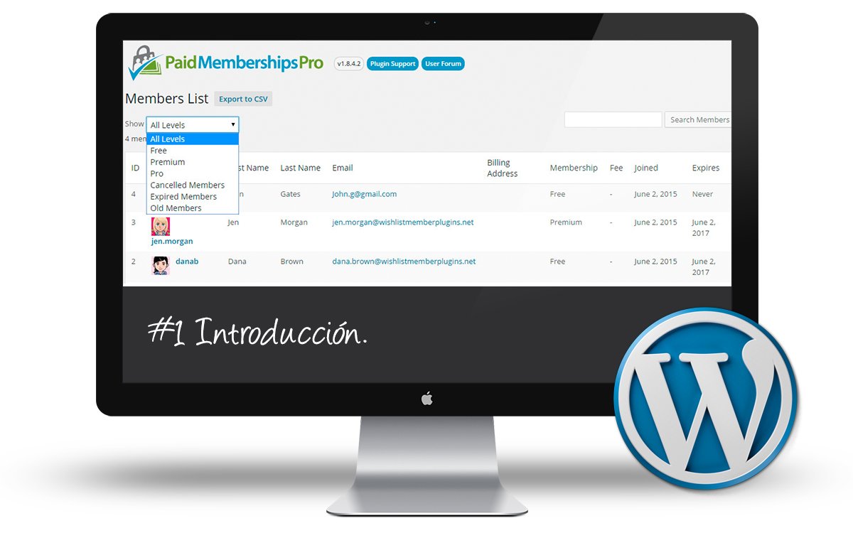 Curso Membership Sites - Introduccion